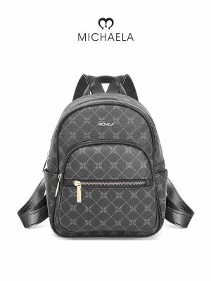 MICHAELA Fashion Checkered Backpack 01