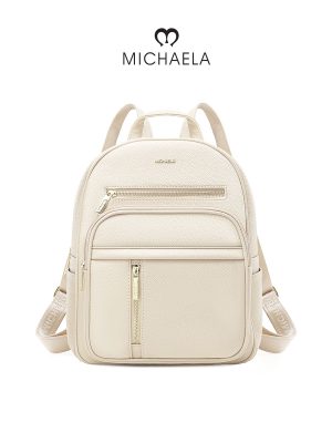 MICHAELA Preppy Pebbled Backpack 012