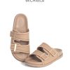 Khaki-buckled
